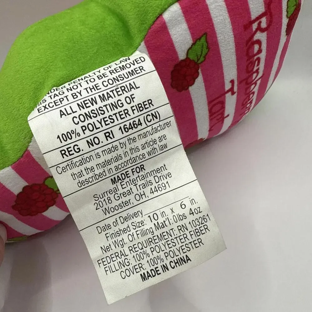 EUC Raspberry Tart Strawberry Shortcake Mini Pillow